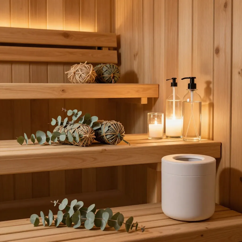 Wellness products arranged elegantly