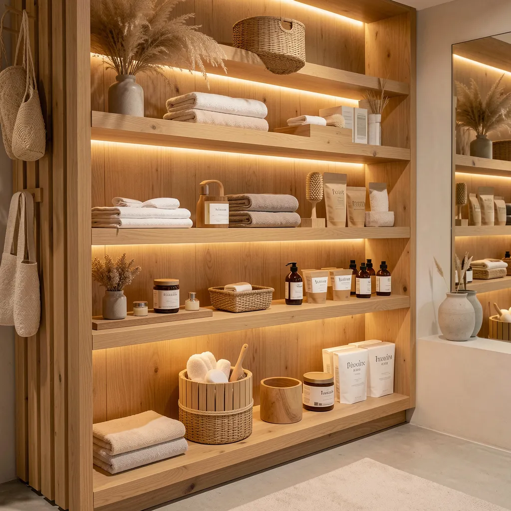 Wellness accessories displayed on natural surface